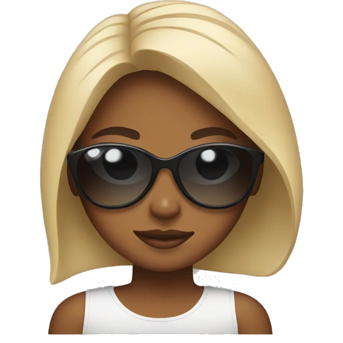 girl with sunglasses emoji