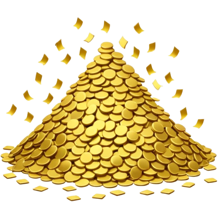 gold confetti emoji