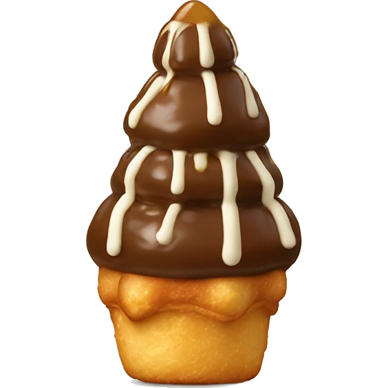 croquembouche with a caramel emoji