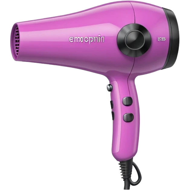 Cute Hair dryer, different designs and pattern emoji