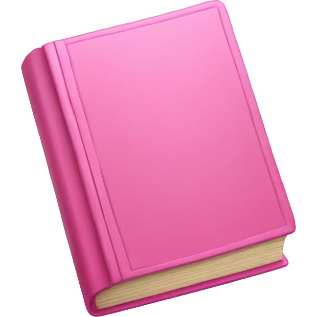 Pink book emoji