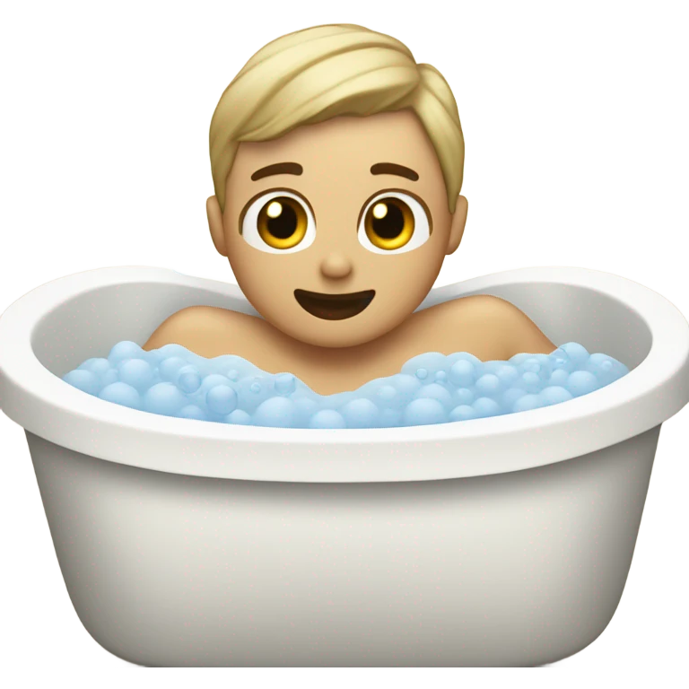 Beige bubble bath emoji