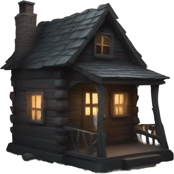 Haunted Cabin in the woods  emoji