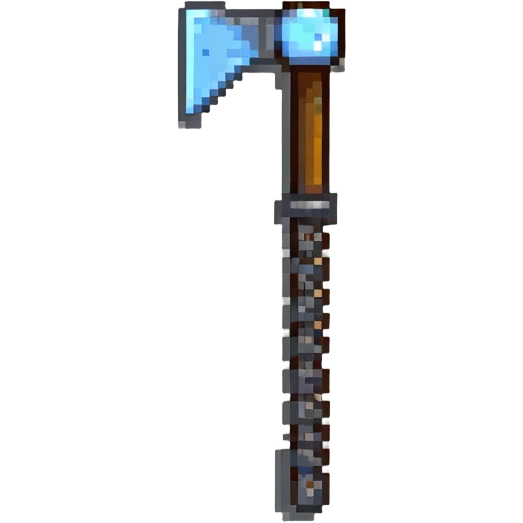 stone pickaxe from Minecraft emoji