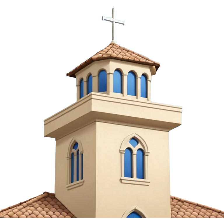California Tower in San Diego, inspired by reference photo, simple emoji