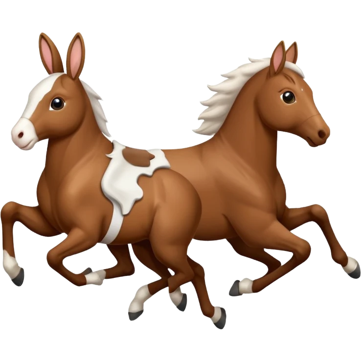 rabbit horse galloping  emoji