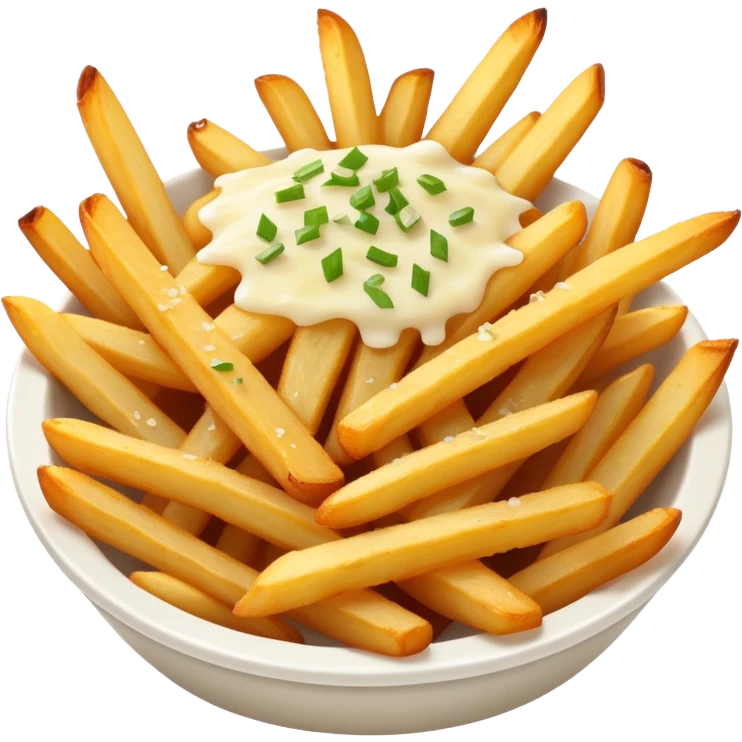 Parmesan garlic fries  emoji