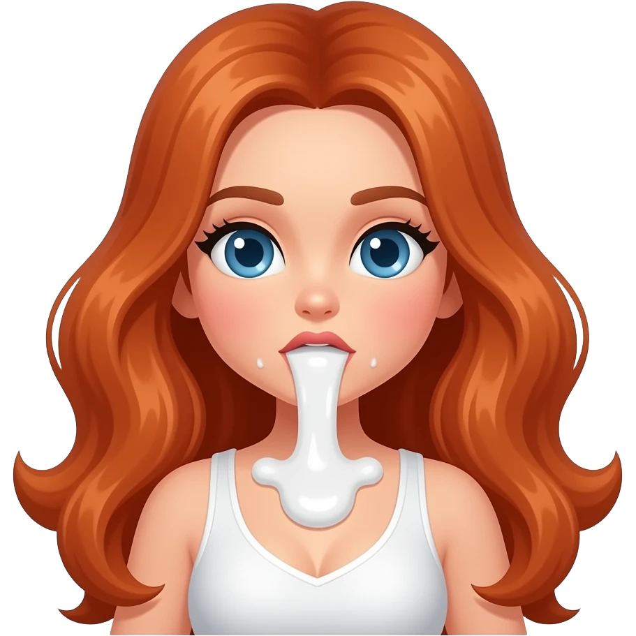 Female redhead tits cum emoji