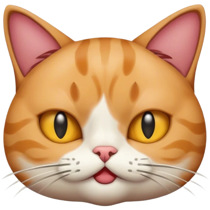 a cat that is out of its mi emoji