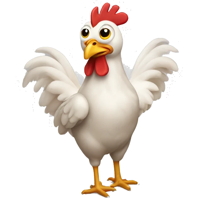chicken with okay hand emoji