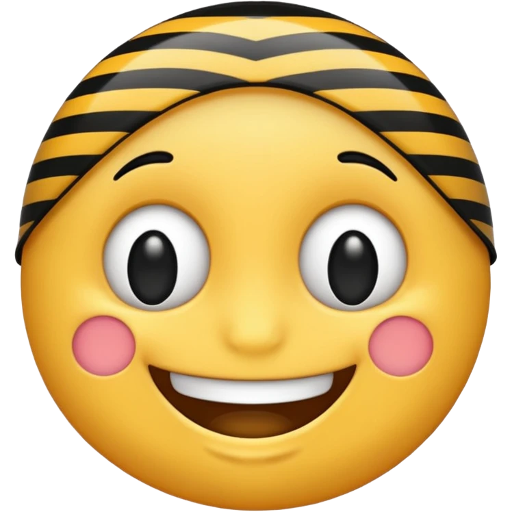 fait moi un emoji qui sourit mais au lieu d’être avec un fond jaune il a un fond arc en ciel mais avec du noir dans l’arc en ciel emoji