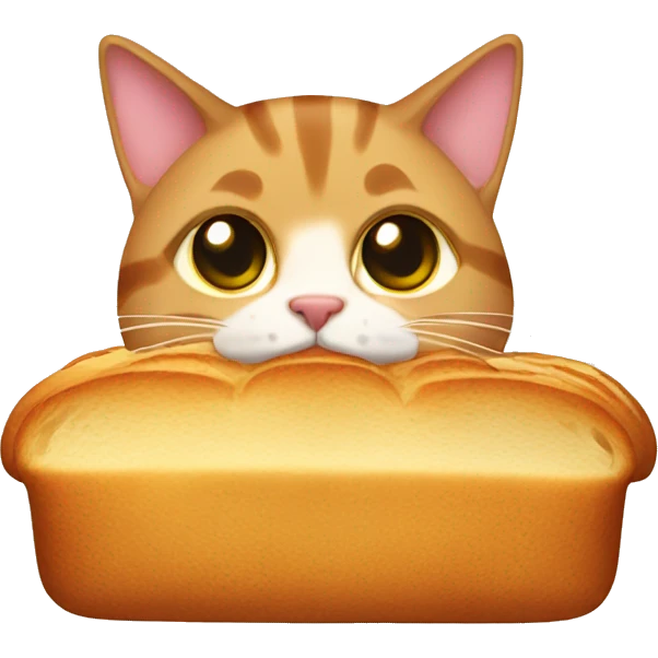 Cinnamon toast cat loaf emoji