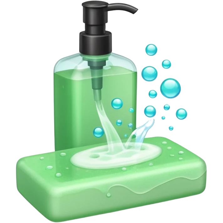 Soap and shampoo emoji