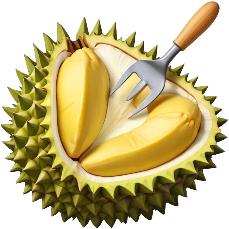 durian fruit peeled emoji