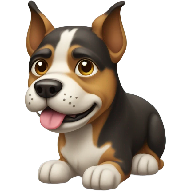 Dog with a mustache emoji