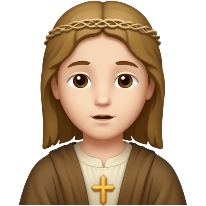 Child Jesus WITHOUT beard emoji