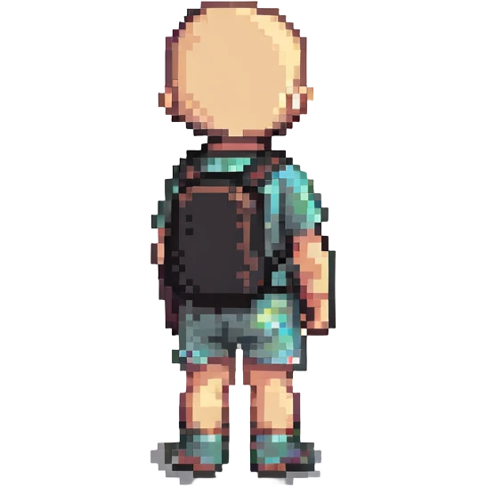 baby standing with back facing emoji