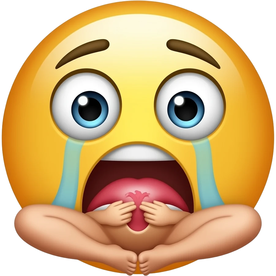 This same emojis.com😨, naked with big boobs, sitting with legs pregnant com spread apart wide open, and touching her hairy vagina and having an orgasm logo emoji