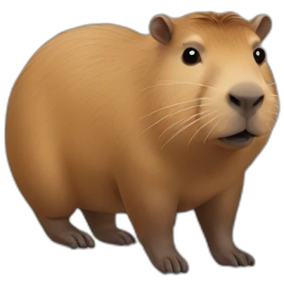 Capybara mélanger avec un humain de type masculin emoji