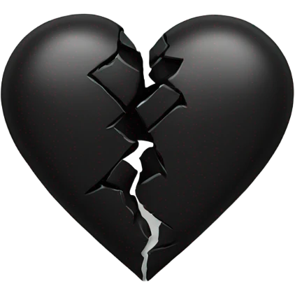 Broken black heart emoji