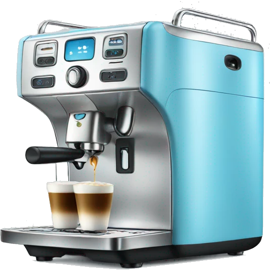 Light blue coffee machine  emoji