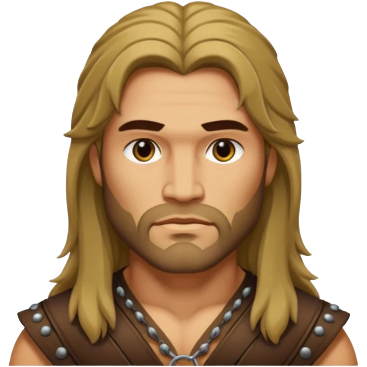 Crixus with long hair emoji