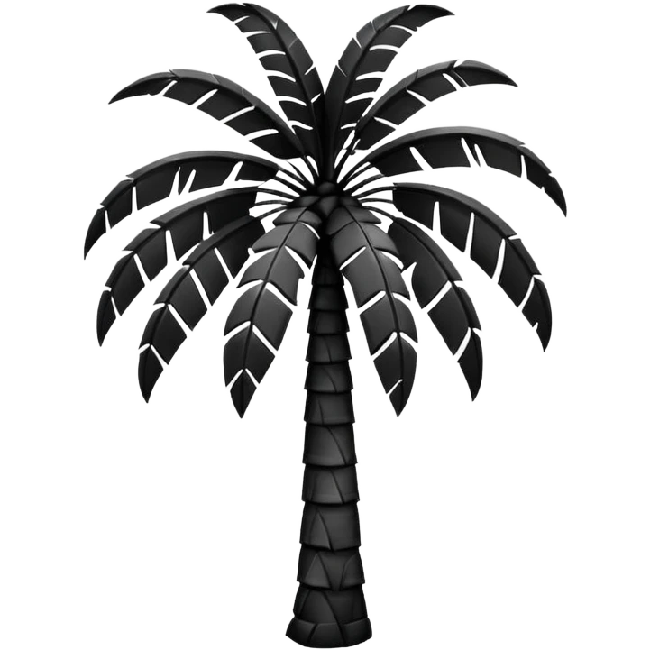 tall palm tree silhouette emoji
