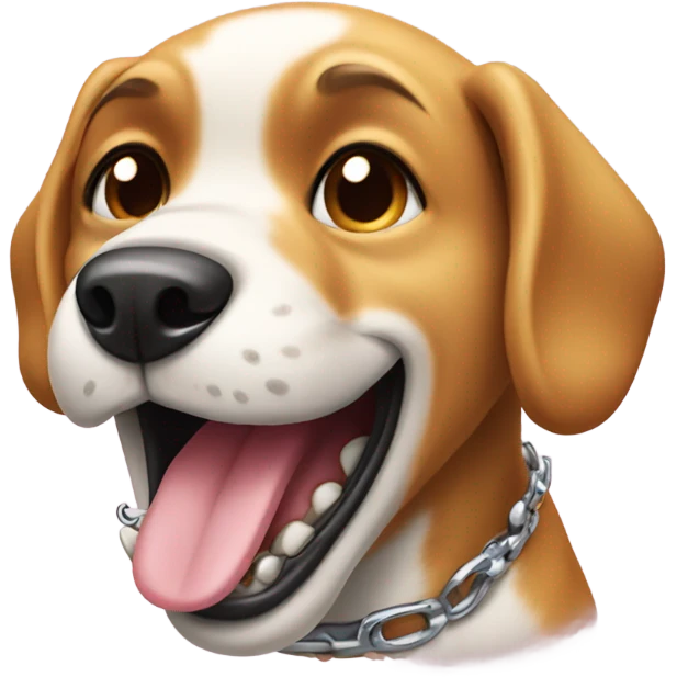 Dog with grills emoji
