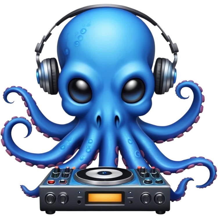 Octopus DJing  emoji