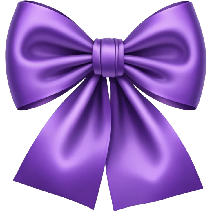 Purple bow emoji