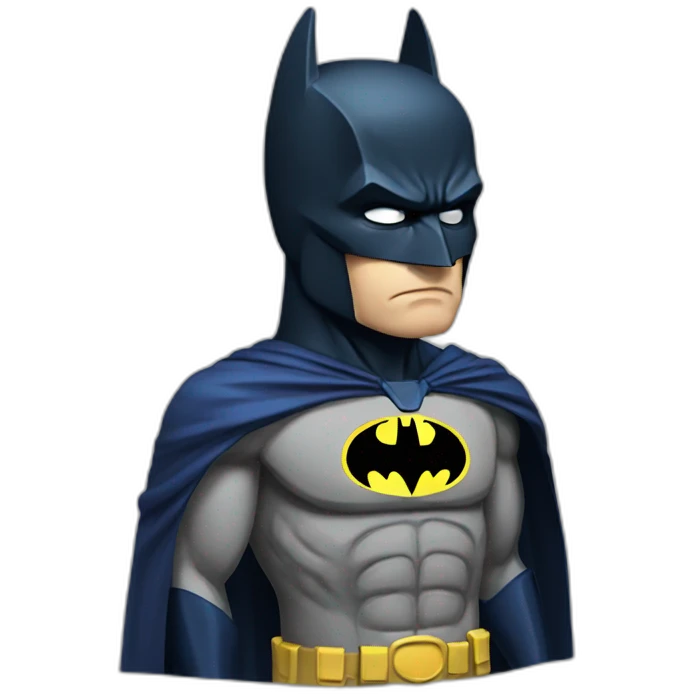 Batman sad and depressed  emoji