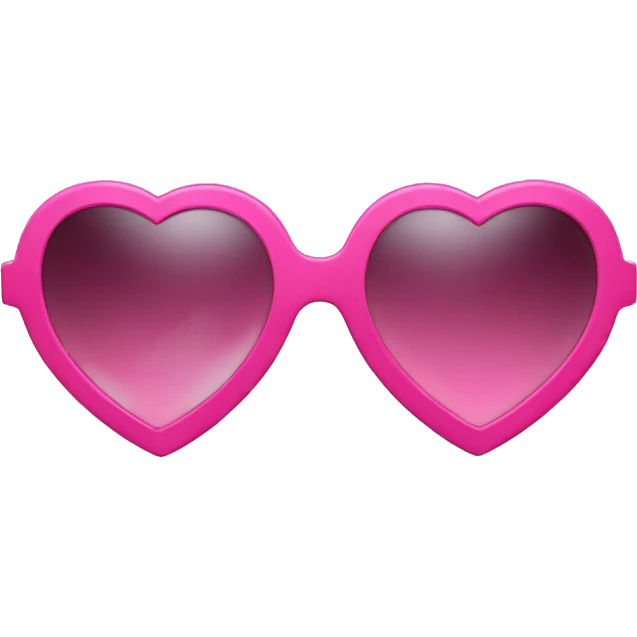 Pink heart sunglasses  emoji