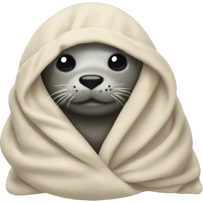 seal wrapped in a blanket emoji