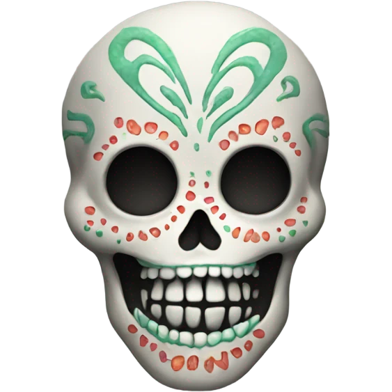 Alien sugar skull emoji