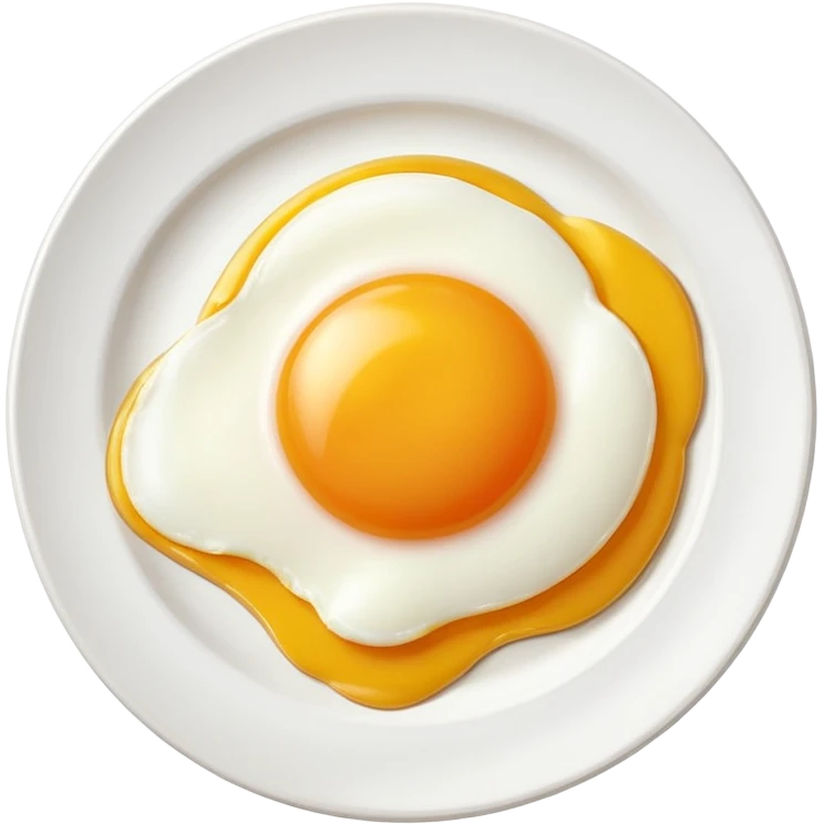one egg on plate emoji