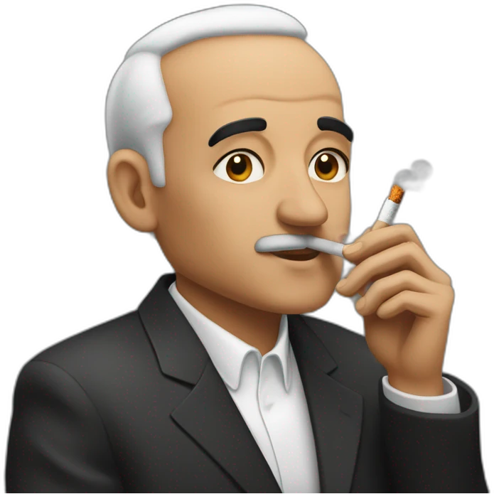 abdelmadjid tebboune smoking cigarettes emoji