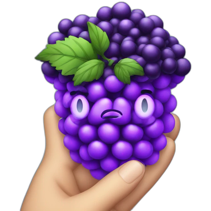 Purple BlackBerry whit Magic emoji