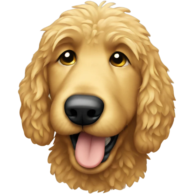 Crying golden doodle  emoji