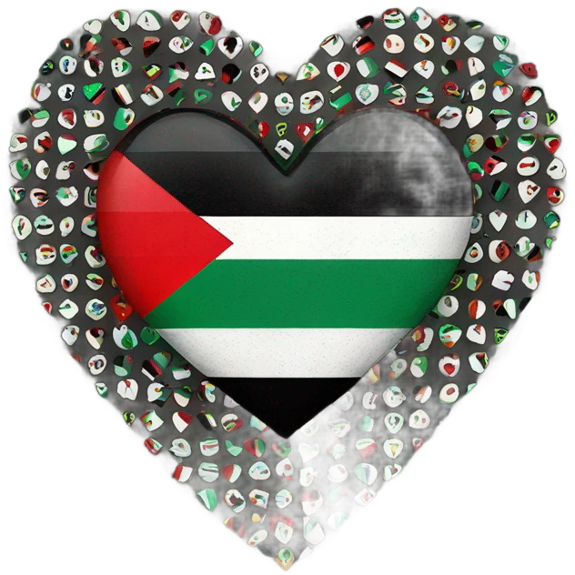 Palestine heart emoji