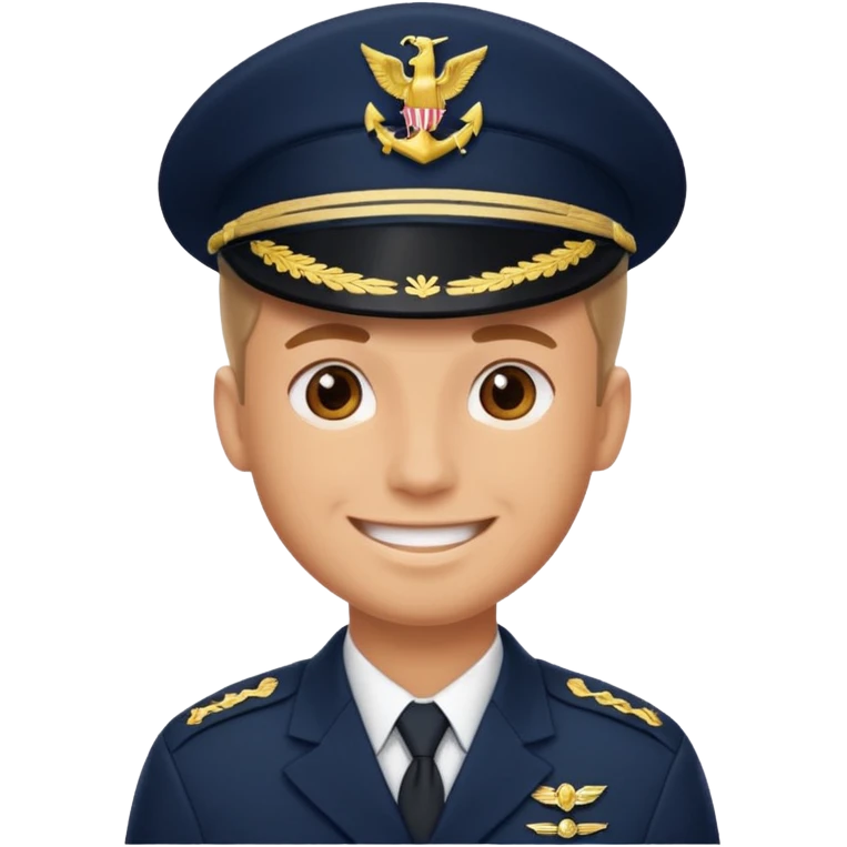 male navy soldier, cute face. emoji