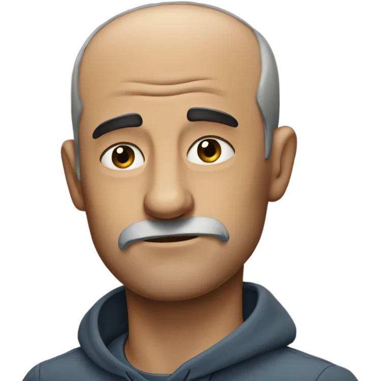 A tired man from this world emoji