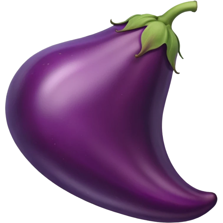 curve brinjal with cut piece emoji
