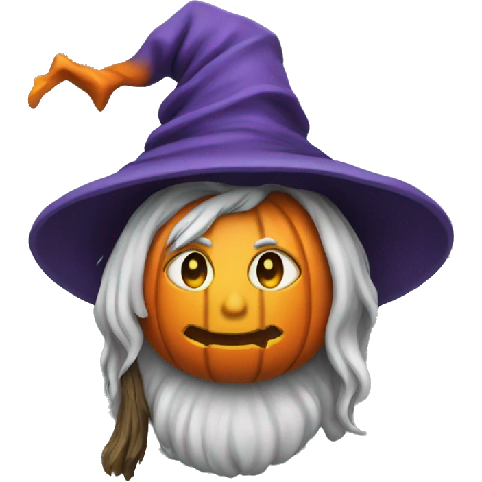 wizard with a pumpkin on his head emoji