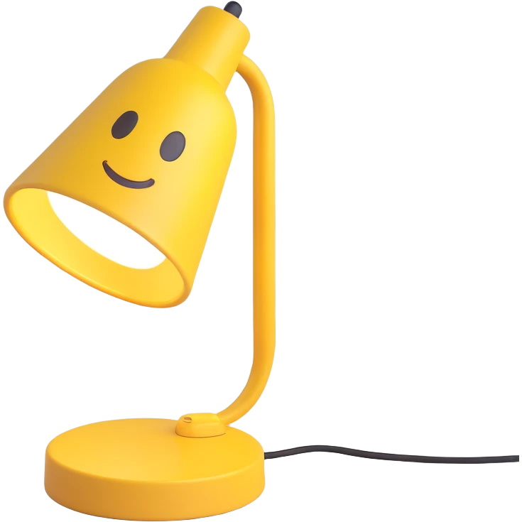 classic desk lamp 3D emoji style emoji