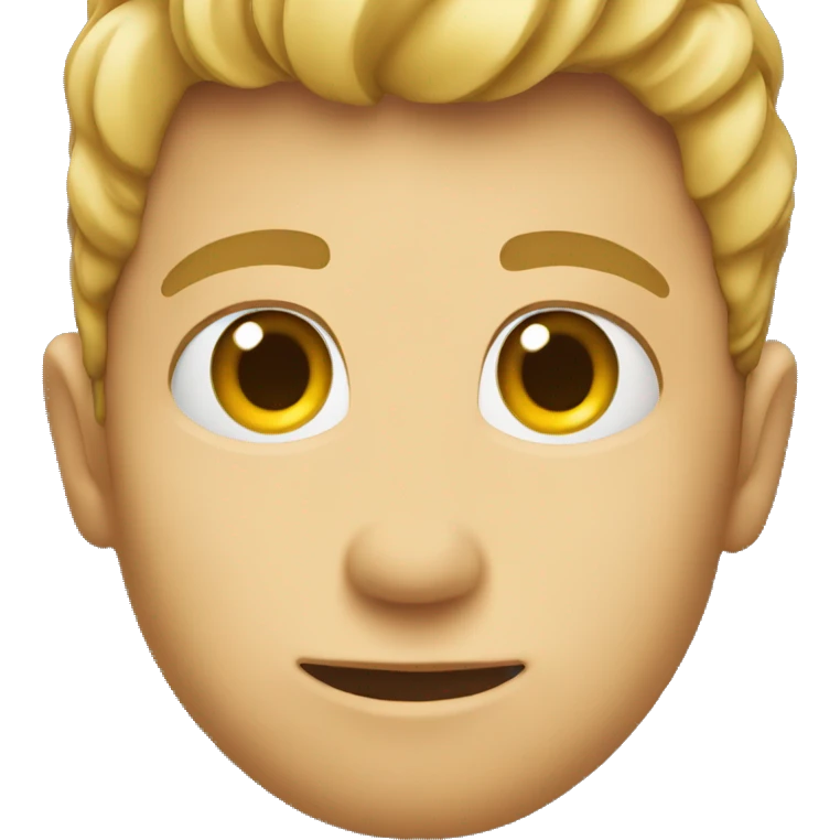 Side profile of a emoji looking at you emoji