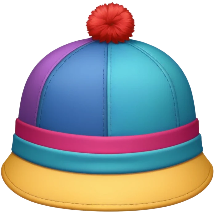 colorful hat emoji
