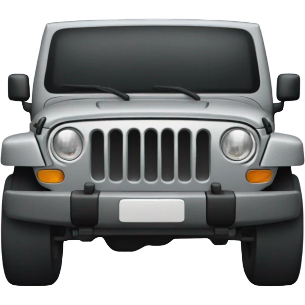 Gray Jeep emoji