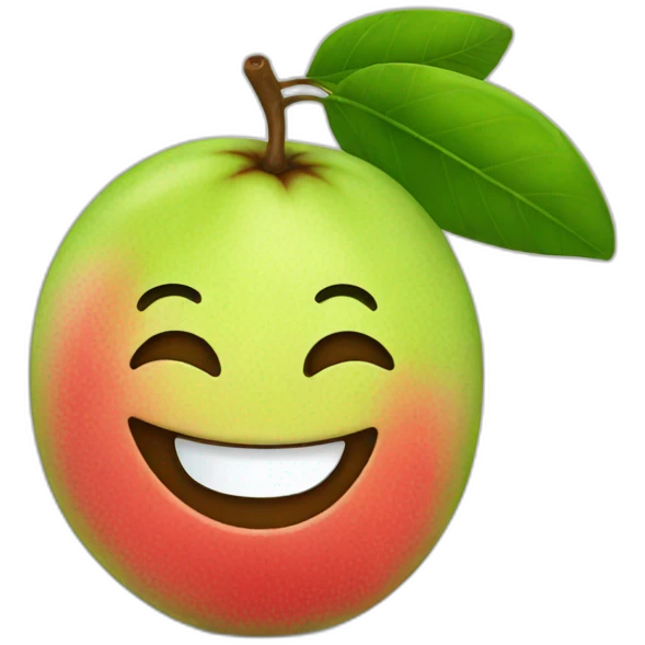 Guava smiling  emoji