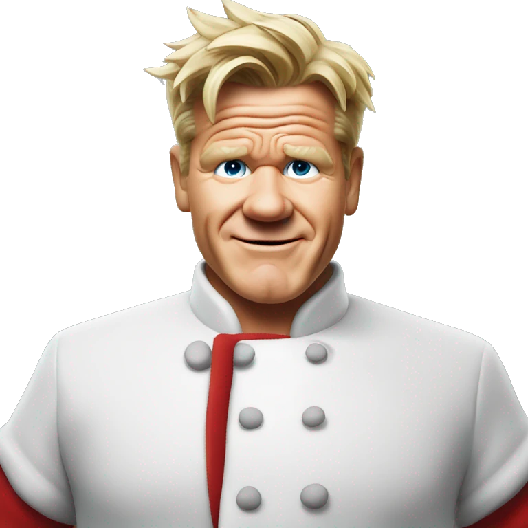 Gordon Ramsay as santa claus emoji