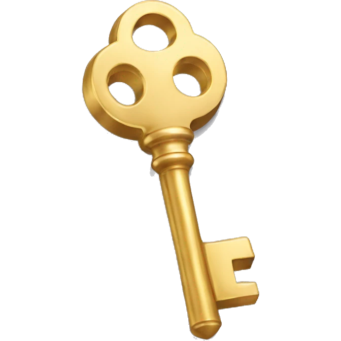 Golden key  emoji